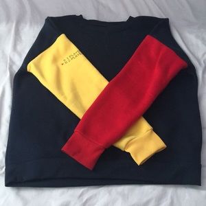 Cute and Warm Color Block Pullover